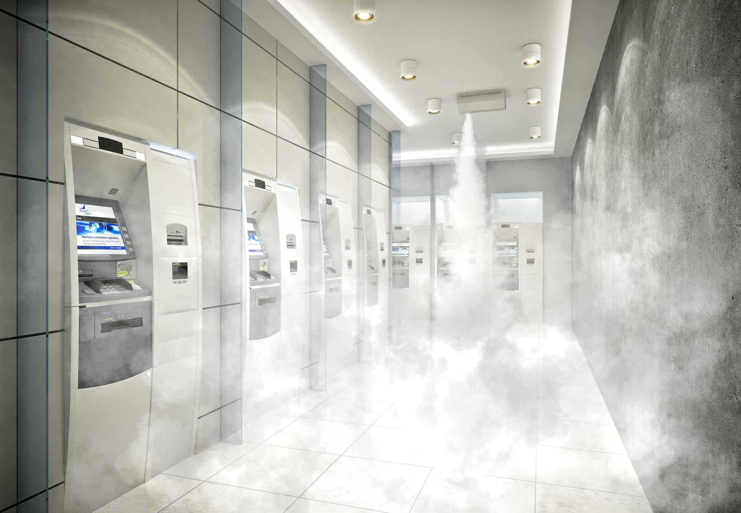 Nebelsysteme schützen Geldautomaten